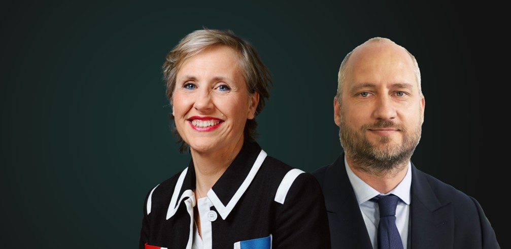 Une image avec un titre de la stratégie d'investissement à gauche et Edmund Shing à droite
