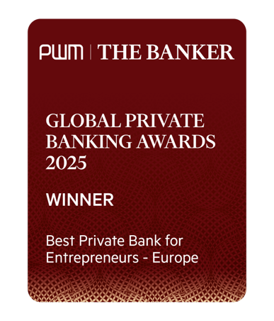 Best Private Bank for Entrepreneurs - Europe PWM Awards 2025 